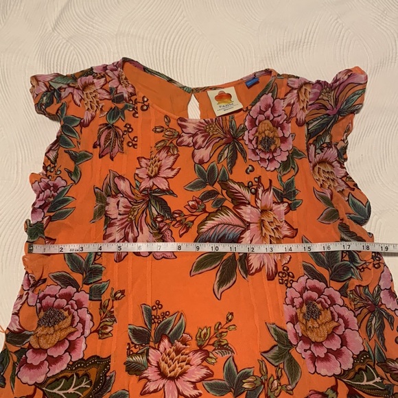 Farm Rio top blouse Anthropologie floral boho - Picture 6 of 7